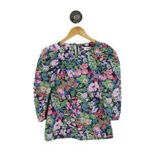 Whit Floral Blouse #210-17